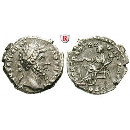 Römische Kaiserzeit, Lucius Verus, Denar Dez. 168 - Jan. 169, ss+