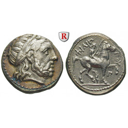 Makedonien, Königreich, Philipp II., Tetradrachme postum um 323-315 v.Chr., ss-vz