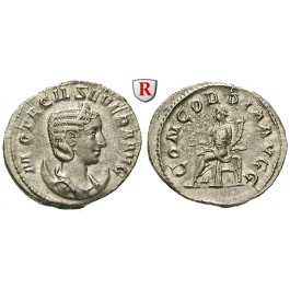 Römische Kaiserzeit, Otacilia Severa, Frau Philippus I., Antoninian 246-248, vz