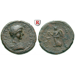 Römische Provinzialprägungen, Kilikien, Epiphaneia, Geta, Caesar, Bronze Jahr 276 = 208/9 n.Chr., ss+