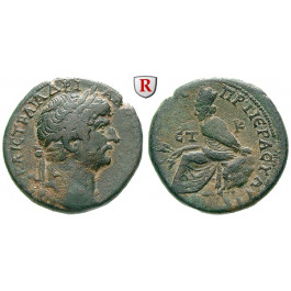 Römische Provinzialprägungen, Kappadokien, Tyana, Hadrianus, Bronze Jahr 20 = 135-135, ss/ss+