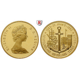 Kanada, Elizabeth II., 100 Dollars 1983, 15,55 g fein, PP