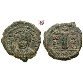 Byzanz, Justinian I., Decanummium (10 Nummi) 562-563, Jahr 36, ss