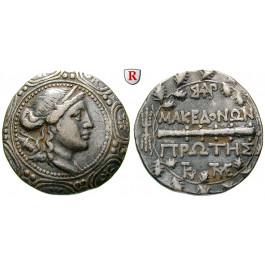 Makedonien-Römische Provinz, Freistaat, Tetradrachme 167-147 v.Chr., ss