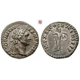 Römische Kaiserzeit, Domitianus, Denar, ss-vz
