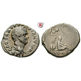 Römische Kaiserzeit, Vespasianus, Denar 69-71, ss