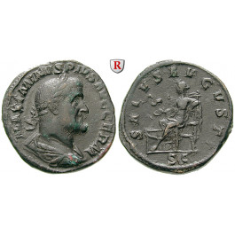 Römische Kaiserzeit, Maximinus I., Sesterz, ss+