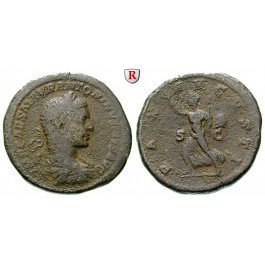 Römische Kaiserzeit, Elagabal, Sesterz 219-220, f.ss