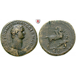 Römische Kaiserzeit, Domitianus, Sesterz 85, ss+/ss