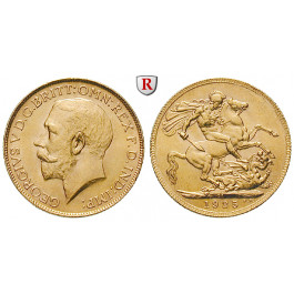 Südafrika, George V., Sovereign 1925, 7,32 g fein, vz