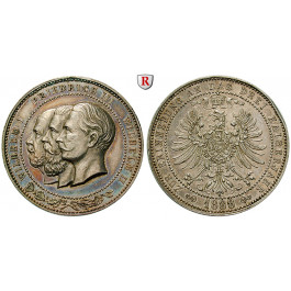 Brandenburg-Preussen, Königreich Preussen, Wilhelm II., Silbermedaille 1888, f.vz