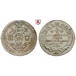 Trier, Bistum, Franz Georg von Schönborn, 10 Kreuzer (1/2 Kopfstück) 1734, ss+