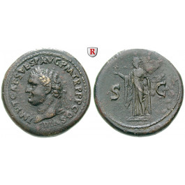 Römische Kaiserzeit, Titus, Sesterz 80, ss