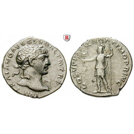 Römische Kaiserzeit, Traianus, Denar 103-111, ss-vz/ss