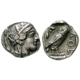 Attika, Athen, Tetradrachme nach 449 v.Chr., ss