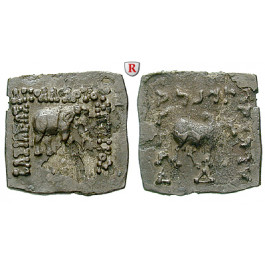 Baktrien und Indien, Königreich Baktrien, Apollodotos I., Hemidrachme ca. 180-160 v.Chr., ss