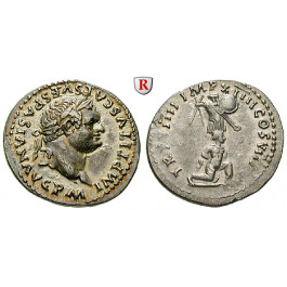 Römische Kaiserzeit, Titus, Caesar, Denar 79, vz