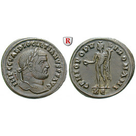 Römische Kaiserzeit, Diocletianus, Follis 295-296, vz/ss+