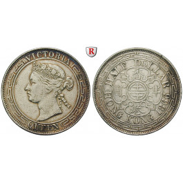Hongkong, Victoria, Half-Dollar 1866, ss