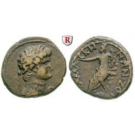 Römische Provinzialprägungen, Koile Syria, Damaskos, Nero, Bronze, f.ss/ss
