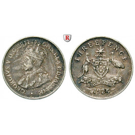 Australien, George V., 3 Pence 1925, ss