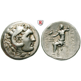 Makedonien, Königreich, Alexander III. der Grosse, Tetradrachme 250-225 v.Chr., vz+/ss-vz