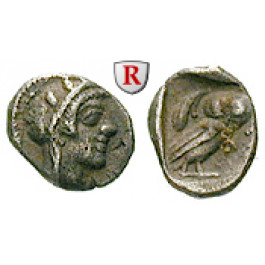 Attika, Athen, Hemiobol 393-359 v.Chr., ss+