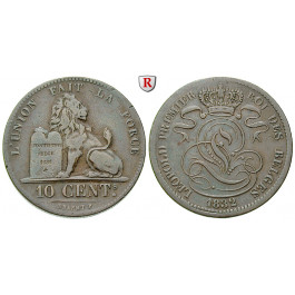 Belgien, Königreich, Leopold I., 10 Centimes 1832, ss