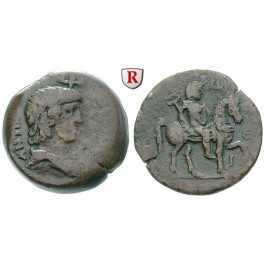 Römische Provinzialprägungen, Ägypten, Alexandria, Antinous, Freund Hadrians, Drachme Jahr 19 des Hadrian = 134/5, ss