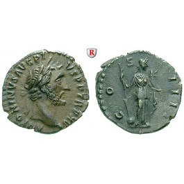 Römische Kaiserzeit, Antoninus Pius, Denar 149-150, ss+