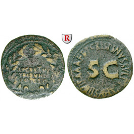 Römische Kaiserzeit, Augustus, As 18 v.Chr., s-ss