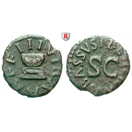 Römische Kaiserzeit, Augustus, Quadrans 4 v.Chr., ss