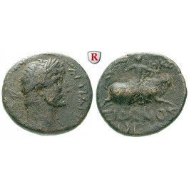 Römische Provinzialprägungen, Phönizien, Sidon, Hadrianus, Bronze Jahr 228 = 117/118, ss