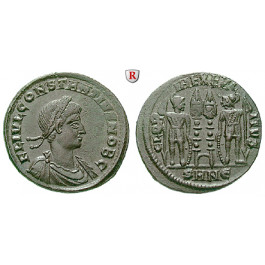 Römische Kaiserzeit, Constantius II., Caesar, Follis 330-335, vz