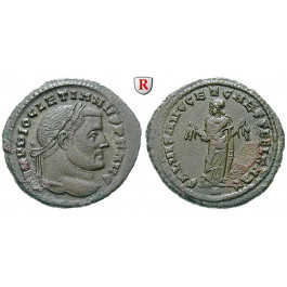 Römische Kaiserzeit, Diocletianus, Follis 299-303, f.vz