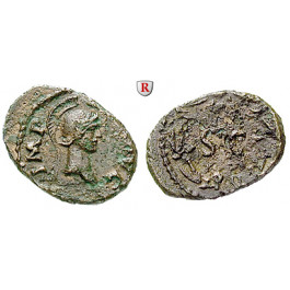 Römische Kaiserzeit, Domitianus, Quadrans 81-82, ss/s-ss