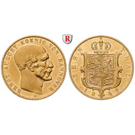 Braunschweig, Königreich Hannover, Ernst August, 10 Taler 1849, vz+