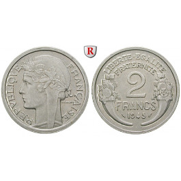 Frankreich, Provisorische Regierung, 2 Francs 1945, ss-vz