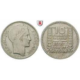 Frankreich, Provisorische Regierung, 10 Francs 1946, ss