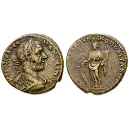 Römische Provinzialprägungen, Thrakien-Donaugebiet, Nikopolis am Istros, Macrinus, Bronze 217-218, ss-vz