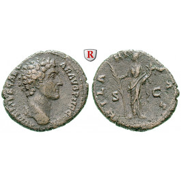 Römische Kaiserzeit, Marcus Aurelius, Caesar, As 145, ss+