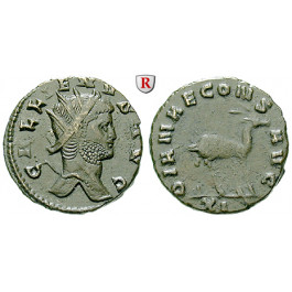 Römische Kaiserzeit, Gallienus, Antoninian 260-268, vz/ss+