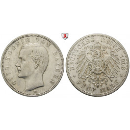 Deutsches Kaiserreich, Bayern, Otto, 5 Mark 1903, D, ss-vz, J. 46