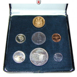 Kanada, Elizabeth II., Kursmünzensatz 1967, PP/st