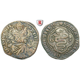 Italien, Mailand, Gian Galeazzo Visconti, Grosso o.J., ss+