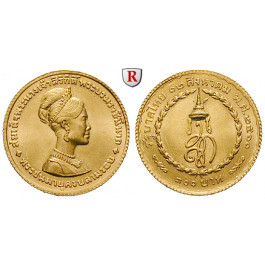 Thailand, Rama IX. (Bhumibol Adulyadej), 300 Baht 1968, 6,75 g fein, f.st