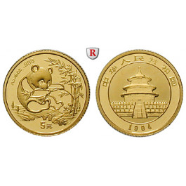 China, 5 Yuan 1994, 1,56 g fein, st