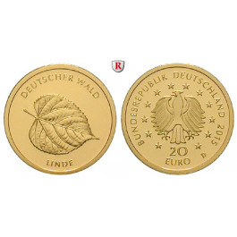 Bundesrepublik Deutschland, 20 Euro 2015, nach unserer Wahl, D-J, 3,89 g fein, st