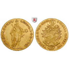 Römisch Deutsches Reich, Leopold II., Dukat 1792, 3,44 g fein, f.vz