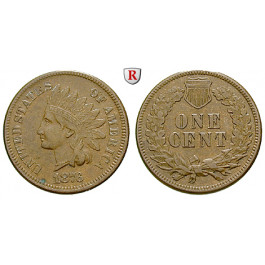 USA, Cent 1876, ss+